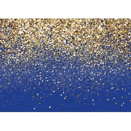 SJOLOON Blue Glitter Backdrop Royal Photo Backdrop for Birthday Party Decoration Graduation Studio Props 12558 (7x5FT)