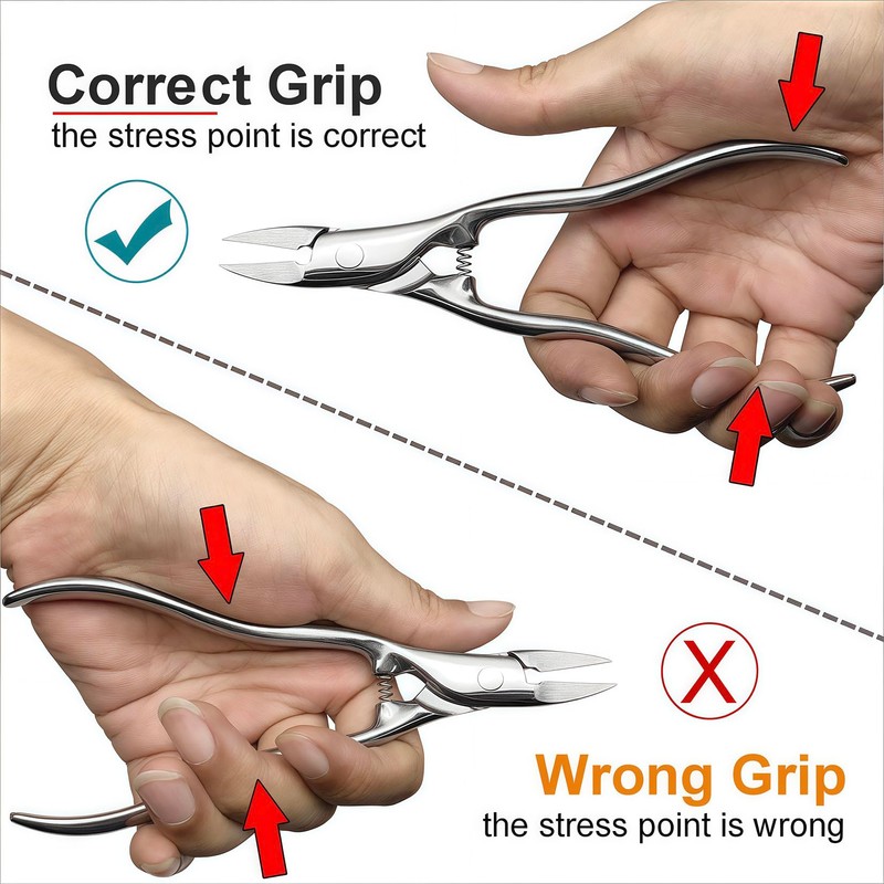 Long Handled Toenail Clippers for Seniors Thick Nails, Ultra Sharp