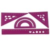 YUANCOX Student Rulers set of 4 pieces Drawing Straight Lines