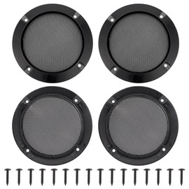 OLYCRAFT 4 Set 10cm Speaker Grill Covers Car Speaker Subwoofer Guard Protector Ceiling Speaker Grille Covers Round Commercial Ceiling Speaker Grill for DIY Speaker Accessory Part Cars Speaker