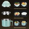 Portable Lunch Box Double Layer Thermal Noodle Bowl with Handle