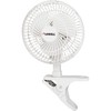 LORELL LLR44552 6" Clip-On Fan,2-Speed,5' Cord,8"x6"x9-1/2",White | Lorell