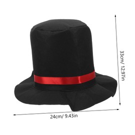 BESPORTBLE Snowman Cosplay Hat and Nose for Christmas Party Cloth Snowman Cap for Costume and DIY Decoration for Holiday Fun