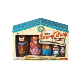 Schylling Tin Story Book Nesting Dolls Goldilocks And The Three Bears Age 3 & Up