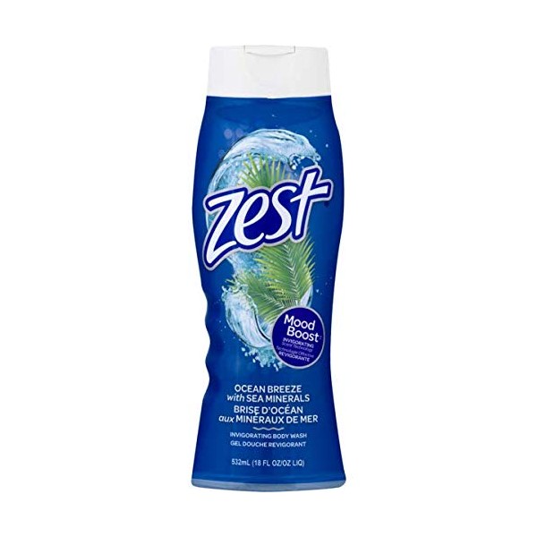 Zest Body Wash, Ocean Breeze, 18 Fl Oz - Packaging May Vary