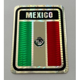 Mexico Country Flag Reflective Decal Bumper Sticker Banderia