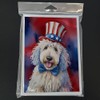 Caroline's Treasures Komondor Patriotic American Greeting Cards Pack of 8