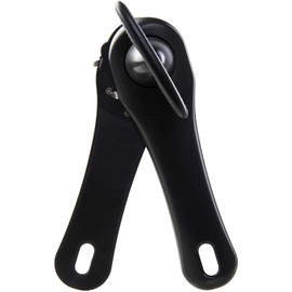 wenco Premium Safety Can Opener, for Right and Left-Handed Users, Length: 17 cm, Plastic/Rustproof Stainless Steel, Black, Version 2021
