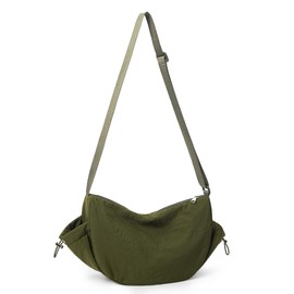 KALIDI Upgrade Crescent Cross body Bag for Women Sling Bag with Pockets Nylon Dumpling Bag Women hobos & shoulder bags Chest Bag for Daily Use