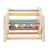 Wooden Rattle Rolling Drum Logic Thinking Hand Eye Coordination Safe
