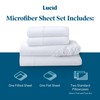 Lucid Microfiber Wrinkle and Stain Resistant Sheet Set with a