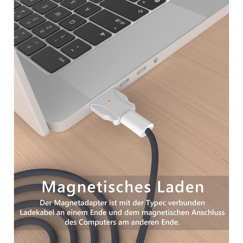 AIOUM USB C to Magnetic 3 Adapter 140W T-Head Converter