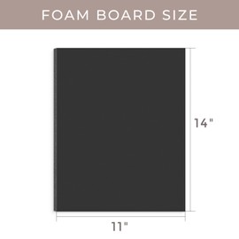 AUEAR, 10 Pack 11x14 Black Foam Boards, Foam Core Poster Board for Display, Mounting, Print, Presentation and Projects, 3/16'' Thick