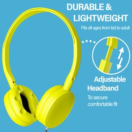 Maeline Kids Headphones Bulk 30 Pack Multi Color for Classroom School,Wholesale Durable Earphones Class Set for Students Teens Children and Adult(Multi Color)