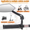 Foldable mirror for mountain bikes, 360-degree rotatable mirror, Bicycle Mirrors
