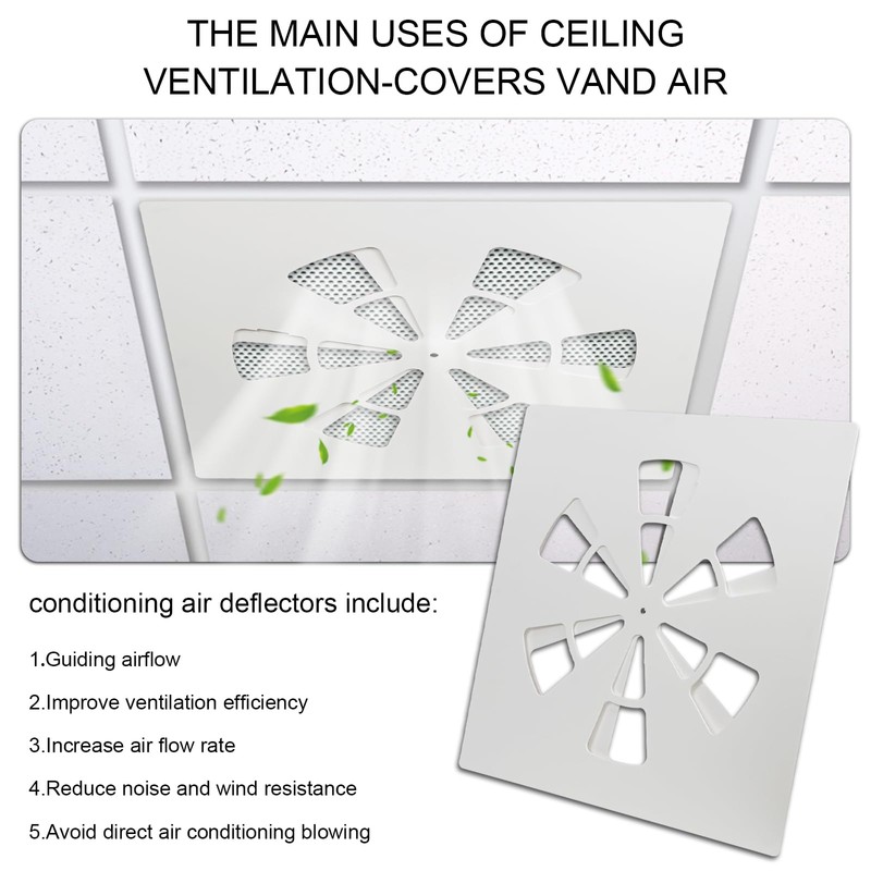 Magnetic Ceiling Vent Cover Square Adjustable Vent Cover for 24"x24"