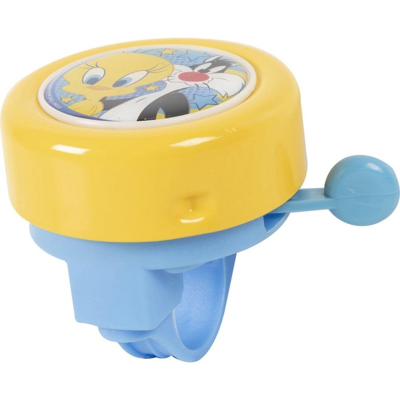Looney Tunes Bicycle Bell for Girls Metal Tweety Sylvester Blue