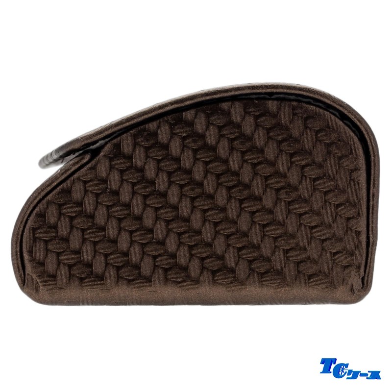 Tccase HY-80137-1 Hard Magnetic Fake Leather Glasses Case Brown