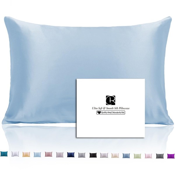 Ravmix Silk Pillowcase for Hair and Skin with Hidden Zipper,