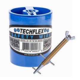 Clamptite Kit - CLT05-4 3/4" Plated Steel/Aluminum Tool w/Wingnut and 220 ft 1lb. Can of .041 Safety Wire