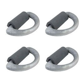 Mytee Products (4 Pack) Forged Steel D-Ring, 36 Ton, Weldable for Decks or Hatch Covers