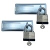 NUSET 6" Single Hinged Hasp with Rolled Edges and Laminated