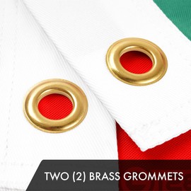 G128 5 Pack: Mexico Mexican Flag | 3x5 Ft | ToughWeave Series Embroidered 300D Polyester | Country Flag, Embroidered Design, Indoor/Outdoor, Brass Grommets