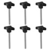 sourcing map 6pcs Star Clamping Knobs M10 x 100mm Metric
