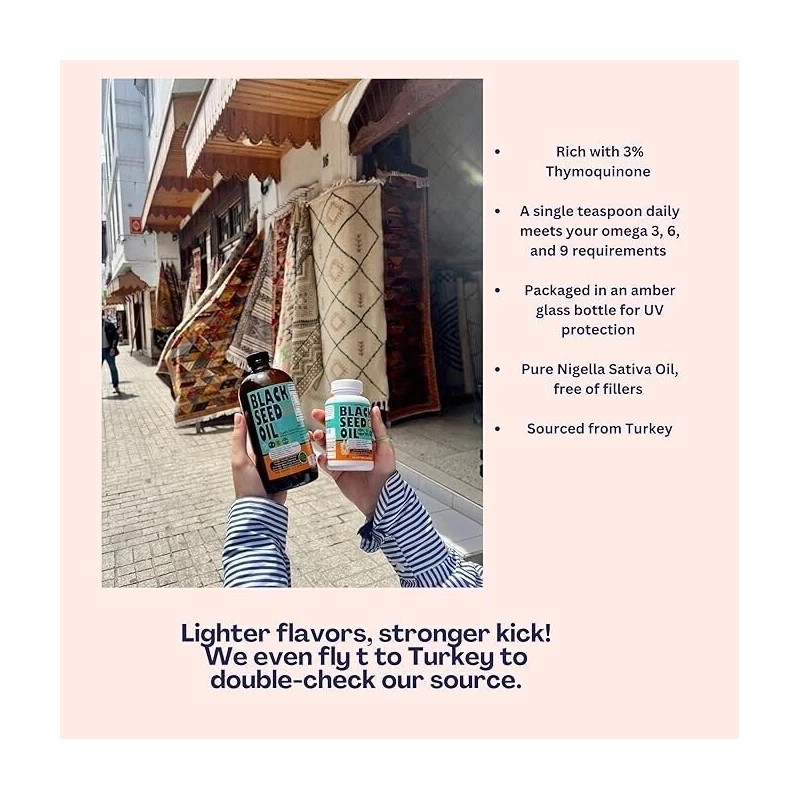 Sweet Sunnah Pure Cold Pressed Organic Black Seed Oil -