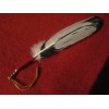 Feather Native American made hand painted Sub-adult Bald Eagle Feather