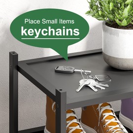 kiplant 3-Tier Black Bamboo Shoe Rack for Entryway, Stackable | Foldable | Natural, Shoe Organizer for Hallway Closet, Free Standing Shoe Racks for Indoor Outdoor