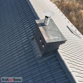 KOTARBAU® Chimney Hood Galvanised Steel 130 mm Chimney Rain Cover Chimney Cover Chimney Rain Cover Chimney Rain Cover Chimney Rain Hat