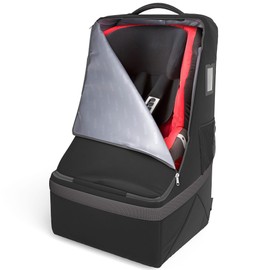 Koah Car Seat Backpack for Air Travel - Portable and Easy to Carry, Durable and waterproof design keeps your child's car seat protected (Black)