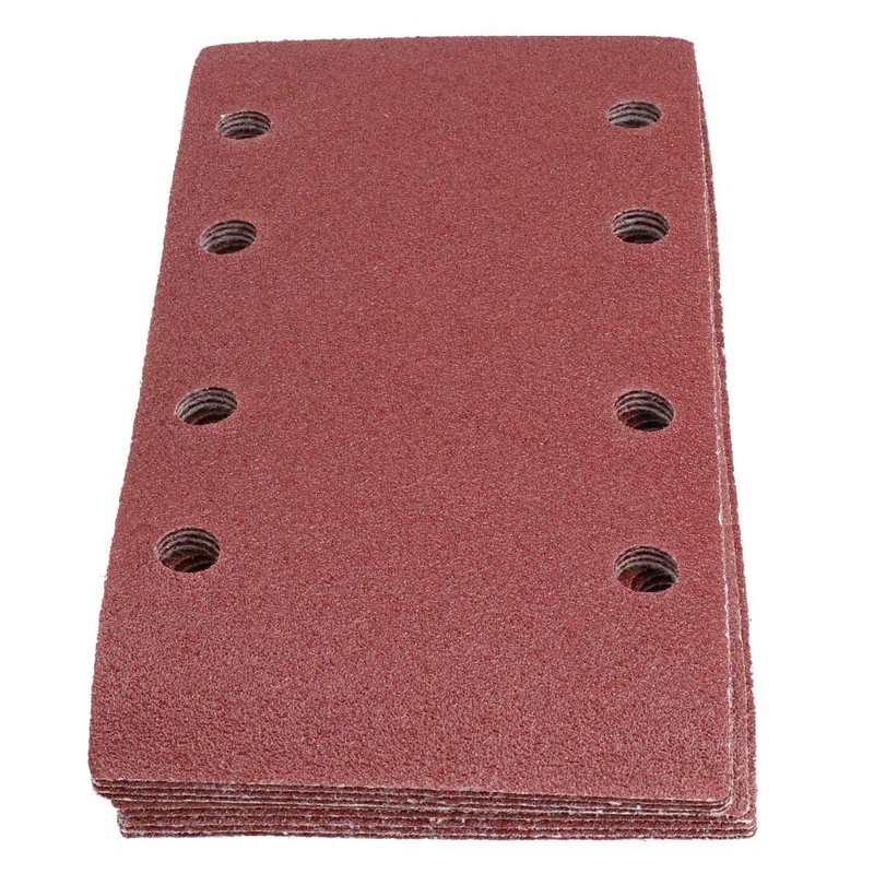 Hook/Loop 1/3 Sheet Sanding Sander Sandpaper Pads 50 Pack 80