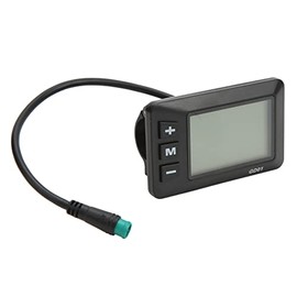 SPYMINNPOO Electric Display, 36V 48V GD01 Speedometer LCD Display Meter with 5 Pin Plug Suitable for 22.2mm Handlebar Riding
