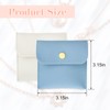 FuninCrea 2 Pcs PU Leather Jewelry Pouches with Snap Button,