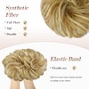 Feshfen Hairpiece with Elastic Band, Bun Hairpiece, Scrunchie with Hair,
