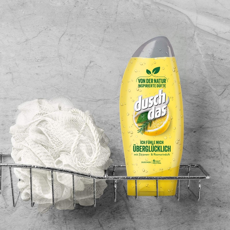 Duschdas "Überglücklich" Shower Gel, Pack of 6 (6 x 250