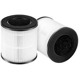 WILERDA B-D02L H13 True HEPA Replacement Filter Compatible with MOOKA and KOIOS B-D02L, 3-in-1 H13 True HEPA Activated Carbon Pre-Filter, 2 Pack
