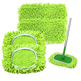 4PCS Reusable Dry Sweeping Cloths Compatible with Swiffer Sweeper Mop,Reusable Microfiber Mop Pads for Swiffer,Replacement Wet Mopping Pad Refills & Washable Dry Sweeping Cloths for Floor Cleaning