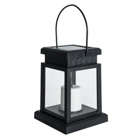 Aignis Solar Lantern Outdoor, Decorative Candle Lantern, Garden Hanging Lantern LED Flickering Flameless Candle Mission Lights for Garden, Lawn, Patio, Yard and Christmas Decoration