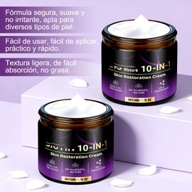 2PCS Crema Reparadora de la Piel 10 en 1, Crema para el Cuidado de la Piel, Reduce las Arrugas, Hidratante, para Todo Tipo de Piel