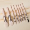 LUYING Makeup Brushes Apricot 8 Pieces Makeup Brushes, Premium Fiber