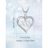 INFUSEU Angel Number Chain, 925 Silver Multicoloured Pendant Number Angel