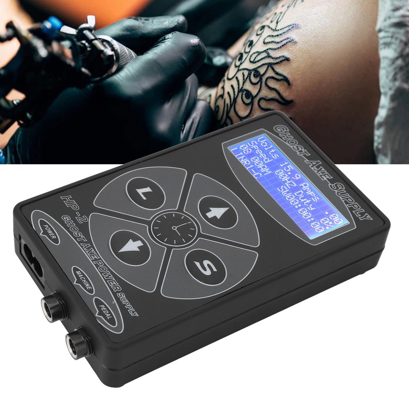 Tattoo Power Supply LCD Screen 2 Pedal Modes Timing Good