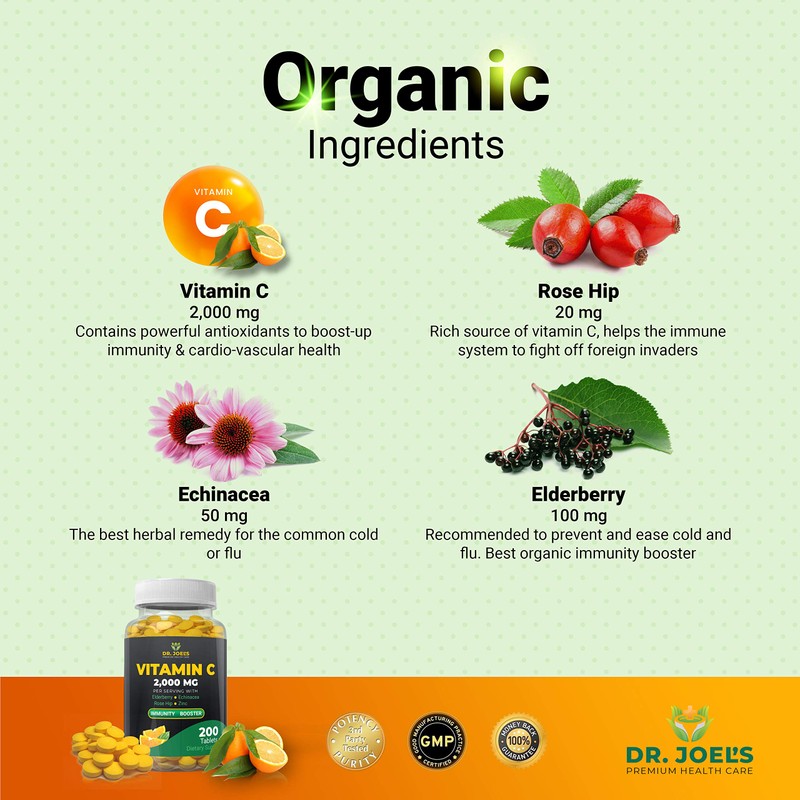 Dr. JOEL'S Immune Support Vitamin C 2000 mg - 200