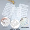 8 Pieces Alphanumeric Template, Reusable, Drawing Template, DIY Craft Accessories,