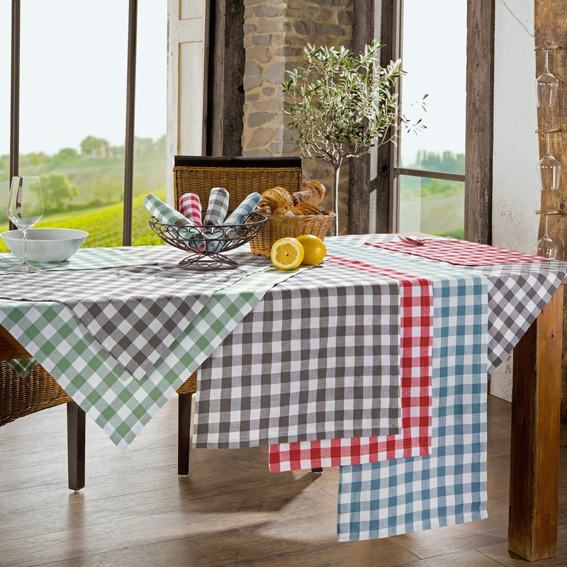 REDBEST Gingham Check Table Linen, Tablecloth
