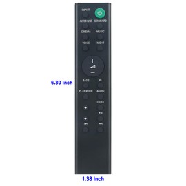 ECONTROLLY RMT-AH410U 1-493-358-11 Replacement Soundbar Remote Commander Compatible for Sony Sound Bar HT-SF201 HT-S200F HTS200F HTSF201 RMT-AH410J RMTAH410J RMTAH410U Home Theater Speaker System