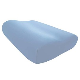 Edda Lux Cover Suitable for Tempur Shape Sleeping Pillow S, M and L, 50 x 31 cm, Shape-Retaining Jersey Pillowcase for Neck Support Pillow, Made of 100% Cotton, in Light Blue